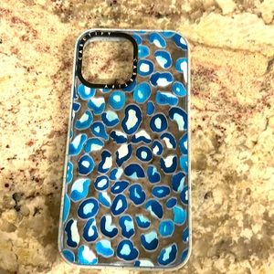 Blue leopard casetify phone case